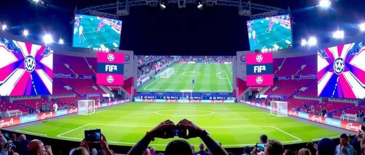 FIFA 15 tournament in India with players competing on stage